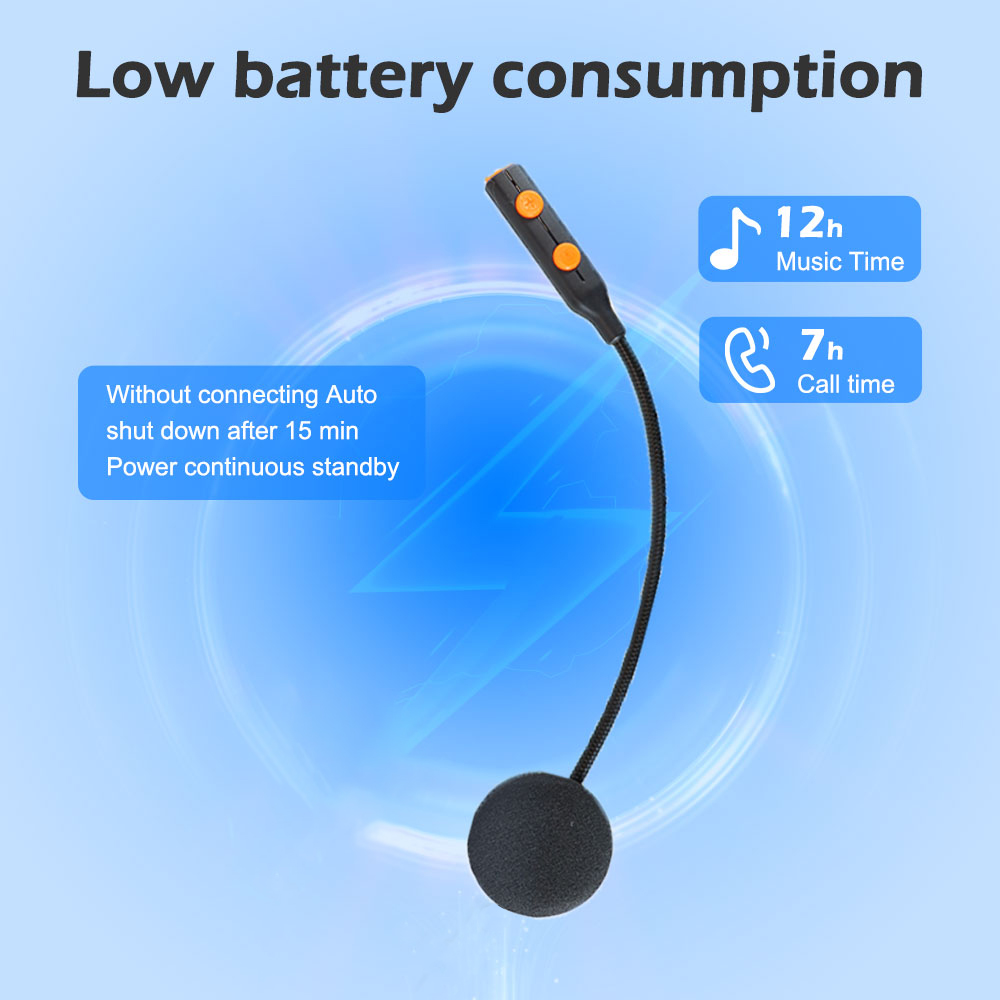 Bluetooth Speaker Waterproof - Kihous Single Ear motorhelm-headset Bluetooth 5.3
