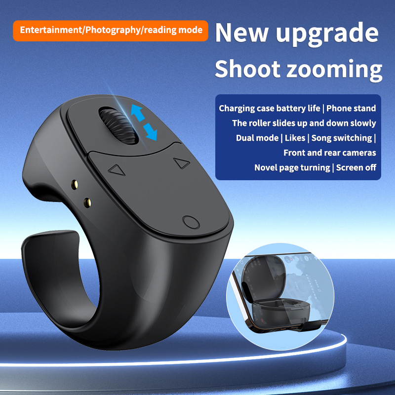 Electronics Gadgets For Home - Afstandsbediening Draadloze Bluetooth Roller Vingertop Ring