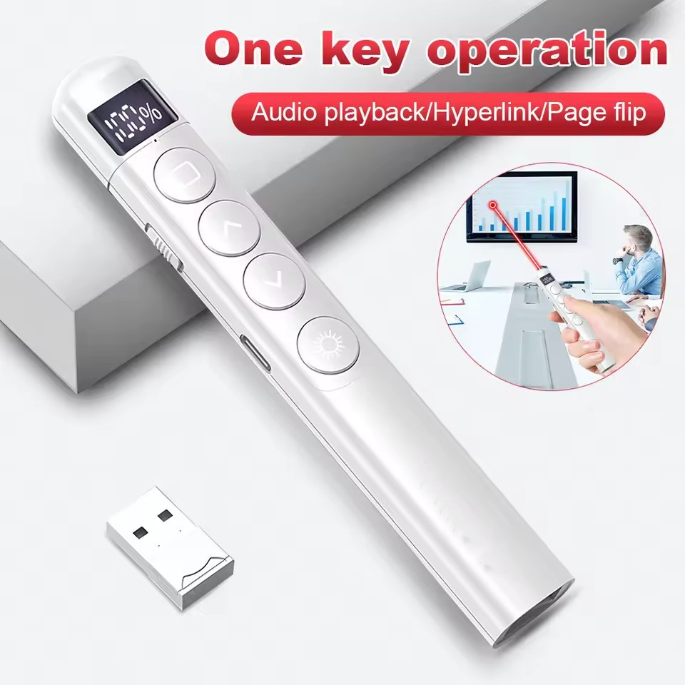 Laser Pointer Presenter - Flip-pen Presentatie Clicker RF 2.4GHz PowerPoint