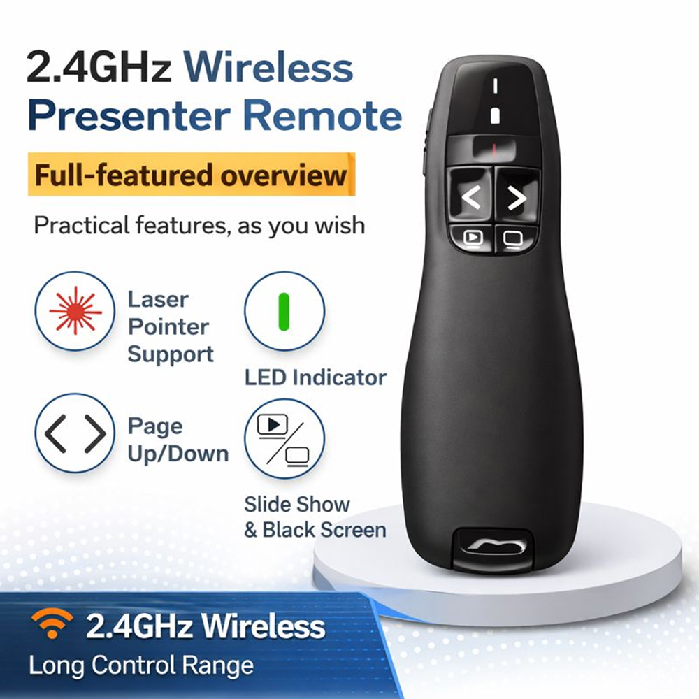 R400 2.4G draadloze presentati - Laser Pointer Presenter recensie en prijs