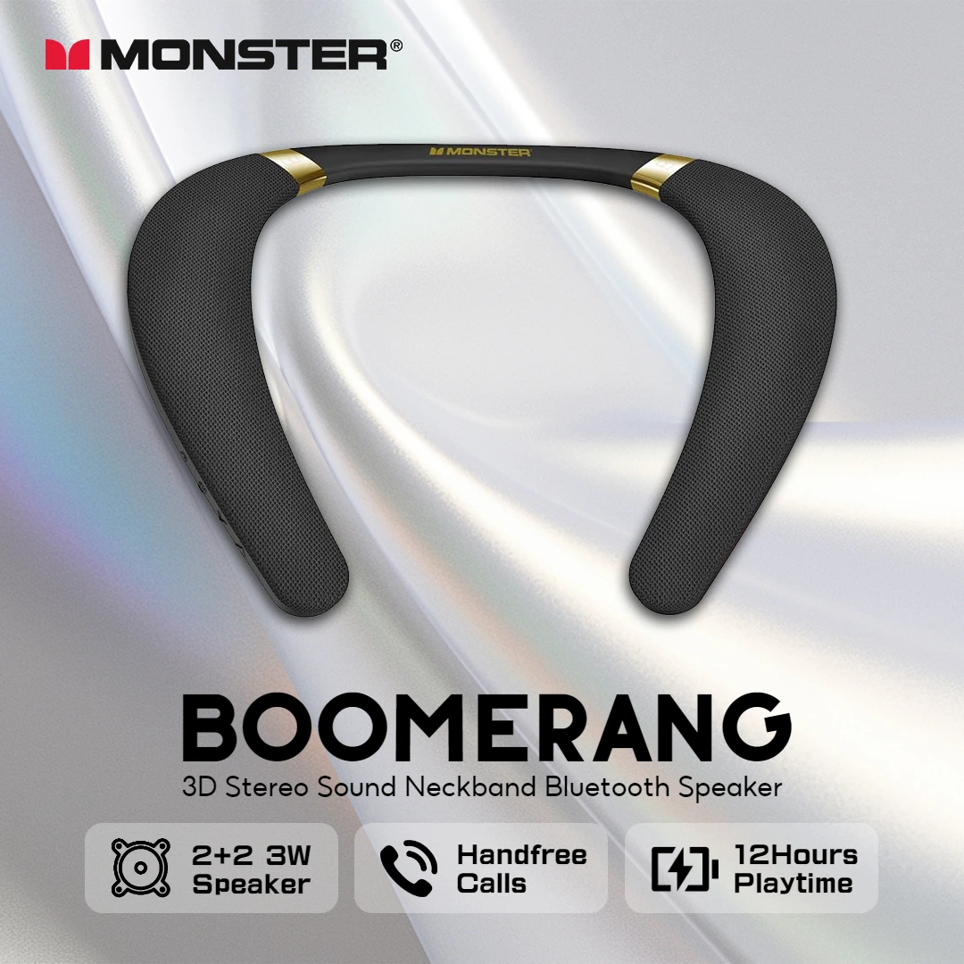 Nieuwe Monster Boomerang Nekba - Bluetooth Speaker Waterproof recensie en prijs