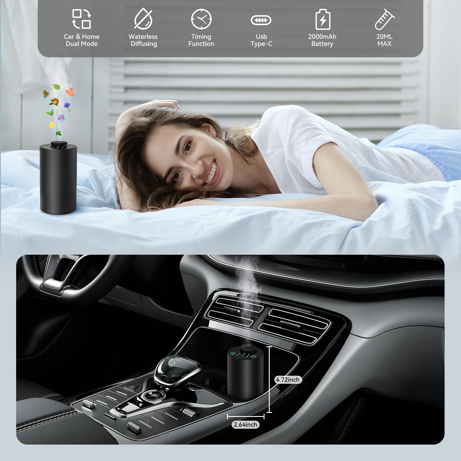 Waterloze etherische olieversp - Electronics Gadgets For Home recensie en prijs