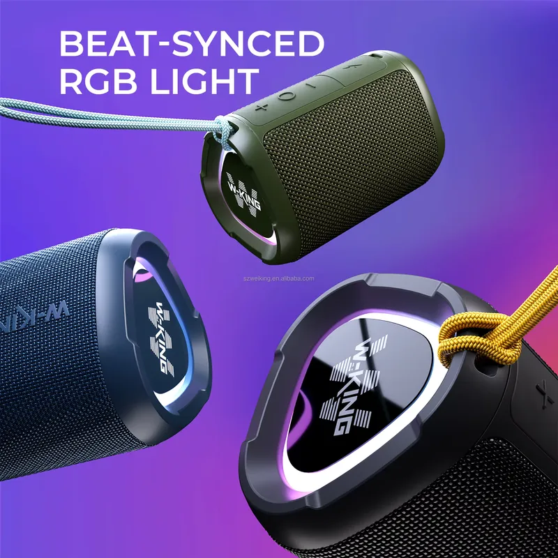 W-KING D110 RGB draadloze Blue - Bluetooth Speaker Waterproof recensie en prijs